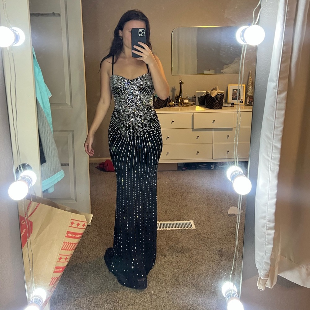 Sparkly long dress Tori formal dress